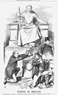 Sacrifice Prints: Justice to Ireland, 1869. Artist: John Tenniel
