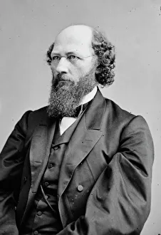 Justice Gallery: Justice Stephen J. Field, between 1855 and 1865. Creator: Unknown