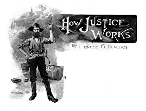 Shooting Prints: How Justice Works, 1898. Creator: Unknown