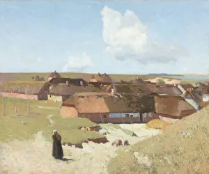 Jutland Denmark Europe Prints: Jutland landscape, clear day in May, 1892. Creator: Christian Mourier-Petersen