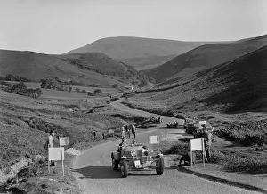 K Hutchisons winning Allard Special leading R Fieldings Jaguar SS at the Blackpool Rally, 1939