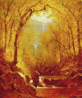 Fairytale Prints: Kaaterskill Falls, 1871. Creator: Sanford Robinson Gifford
