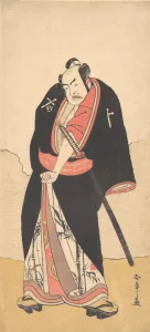 Grimacing Prints: Kabuki Actor Nakamura Sukegoro II as Kaminari Shokuro, 2nd month, 1780. Creator: Shunsho