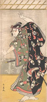 Oniji Otani Prints: Kabuki Actor Otani Oniji III as a Samurai, ca. 1792. Creator: Katsukawa Shun ei