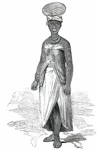Kaffir Prints: Kaffir Woman, 1850. Creator: Unknown