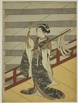 The Kagura Dancer, c. 1766. Creator: Suzuki Harunobu