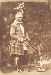 Tomahawk Prints: Kahkewaquonaby or Reverend Peter Jones, 1845. Creators: David Octavius Hill