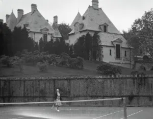 Tennis Court Prints: Kahn, Otto H. Mr. estate, 1928 Creator: Arnold Genthe