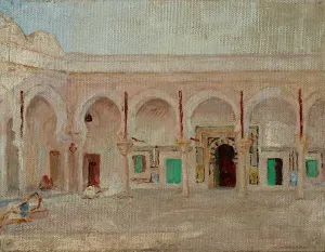 1911 Prints: Kairouan (Courtyard in the Mosque of the Sword), 1911. Creator: Jan Ciaglinski