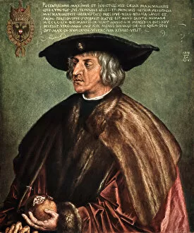 Images Dated 28th February 2006: Kaiser Maximilian I, 1519. Artist: Albrecht Durer