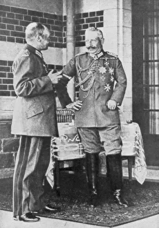 Saxon Prints: Kaiser Wilhelm II of Germany and Frederick Augustus III of Saxony, June 1918
