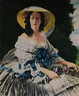 Eckstein Halpaus Gmbh Gallery: Kaiserin Eugenie 1826-1920. - Gemalde von Winterhalter, 1934
