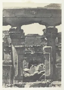 Nubia Prints: Kalabscheh, Porte du Pronaos; Nubie, 1849 / 51, printed 1852. Creator: Maxime du Camp