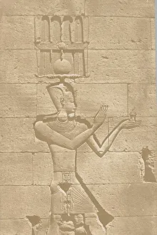 Kalabscheh, sculpture de la facade posterieure du temple. 1849-51