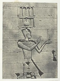 Nubia Prints: Kalabscheh, Sculptures De La Facade Posterieure Du Temple;Nubie, 1849 / 51