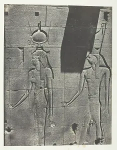 Kalabscheh, Sculptures De La Facade Posterieure Du Temple;Nubie, 1849 / 51
