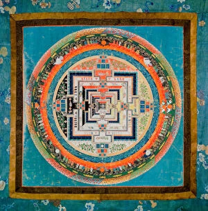 Tantric Buddhism Gallery: Kalachakra Mandala, Second Half of the 18th cen