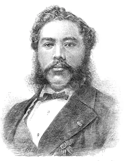 Hawaii Prints: Kalakaua I. King of the Sandwich Islands (Hawaii), 1881. Creator: Unknown