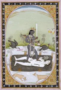 Funeral Pyre Prints: Kali, 1800-1825. Creator: Unknown
