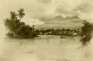 Kali Mas River, Surubaya, Java, 1898. Creator: Christian Wilhelm Allers Kali Mas River, Surubaya, Java, 1898. Creator: Christian Wilhelm Allers