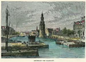 Barbant Prints: The Kalkmarkt, Amsterdam, Netherlands, c1880. Artist: Taylor