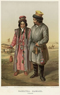 Pink Collection: Kalmychka. Kalmyk, 1862. Creator: Karlis Huns