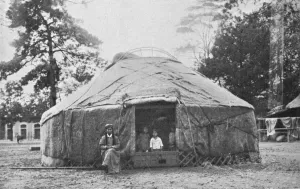 Mongol Prints: A Kalmyk dwelling and its inhabitants, 1912