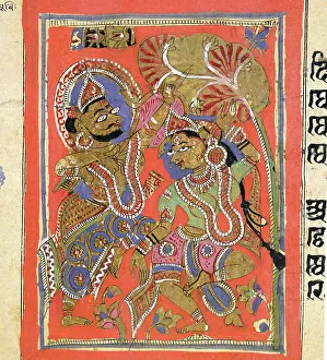 Jain Prints: Kalpasutra (Book of Sacred Precepts) Manuscript, between 1475 and 1500. Creator: Unknown