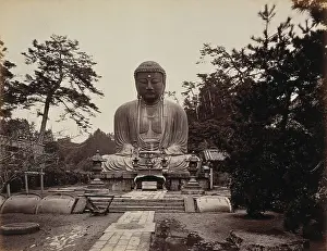 Buddha Prints: Kamakura, Japan: large statue of 'Daibootz' or the 'Great Buddha'