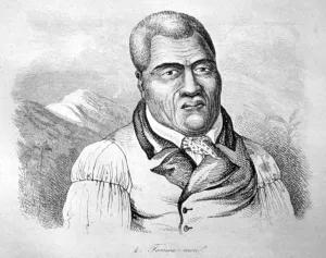 Hawaii Prints: Kamehameha I, c1770-1819. Artist: Ludwig Choris