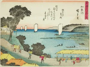 Wayside Prints: Kanagawa, from the series Fifty-three Stations of the Tokaido (Tokaido gojusan tsug)