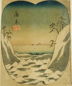 Section Prints: Kanbara, section of sheet no. 4 from the series Cutouts of the Fifty-three Stations