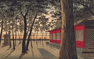 Kiyochika Kobayashi Prints: Kanda Shrine at Dawn, 1880. Creator: Kobayashi Kiyochika