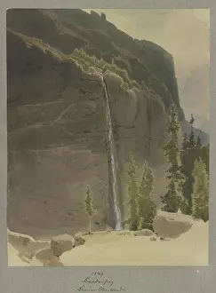 Cliffs Prints: Kandersteg in the Bernese Oberland, c1849. Creator: Carl Theodor Reiffenstein