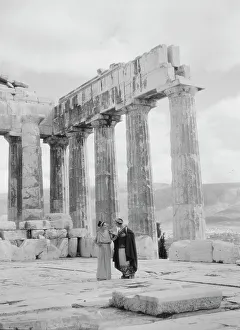 Kanellos Vassos Prints: Kanellos dance group at ancient sites in Greece, 1929 Creator: Arnold Genthe