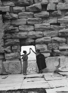 Portal Prints: Kanellos dance group at ancient sites in Greece, 1929 Creator: Arnold Genthe