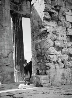 Kanellos Vassos Prints: Kanellos dance group at ancient sites in Greece, 1929 Creator: Arnold Genthe