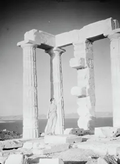 Kanellos Vassos Prints: Kanellos dance group at ancient sites in Greece, 1929 Creator: Arnold Genthe