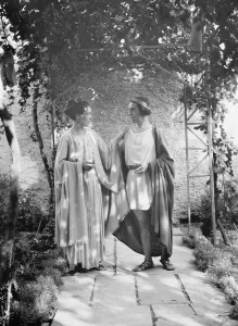 Partnership Prints: Kanellos, Vanellos and Tanagra, in dance costumes, 1929 Creator: Arnold Genthe