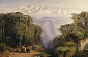 Kangchenjun from Darjeeling, India, 1879. Creator: Edward Lear