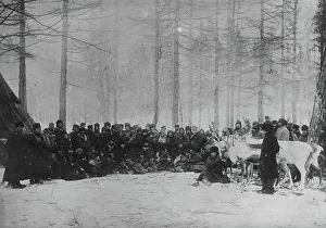Reindeer Prints: Karagasy near Nizhneudinsk on Suglan, 1895-1939. Creator: L Veniukov
