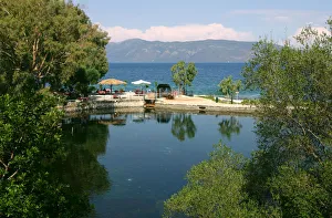 Ionian Islands Prints: Karavomilos Lake, Kefalonia, Greece