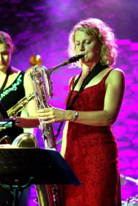 Award Winner Prints: Karen Sharp, British tenor saxophonist, Brecon, 2009. Artist: Brian O Connor