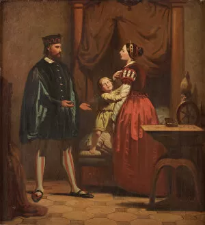 Gustav Gallery: Karin Mansdotter, Eric XIV and Son Gustav, 1858. Artist: Blackstadius, Johan Zacharias (1816-1875)