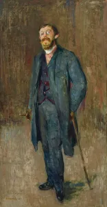Munch Prints: Karl Jensen-Hjell, 1885. Creator: Munch, Edvard (1863-1944)