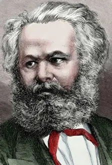 Karl Marx (1818-1883), German philosopher, political economist and communist, 1872. Creator: Capuz