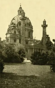 Carlo Borromeo Prints: Karlskirche, Vienna, Austria, c1935. Creator: Unknown
