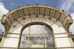 Karlsplatz Stadtbahn Station, (1899), c2014-2017. Artist: Alan John Ainsworth