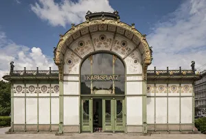 Josef Maria Prints: Karlsplatz Station, Vienna, Austria, 2015. Artist: Alan John Ainsworth