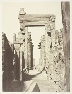 Thebes As Said Egypt Prints: Karnac, Grande Allee du Milieu des Ruines, Prise de l est, 1859 / 60